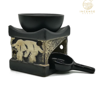 Ceramic Elephant Essential Oil Burner