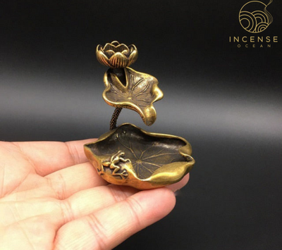 mini gold holder for incense backflow cones