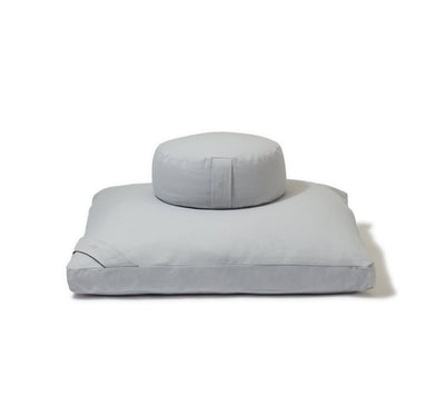 Organic Meditation Cushion Set - pebble