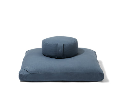 Organic Meditation Cushion Set - teal