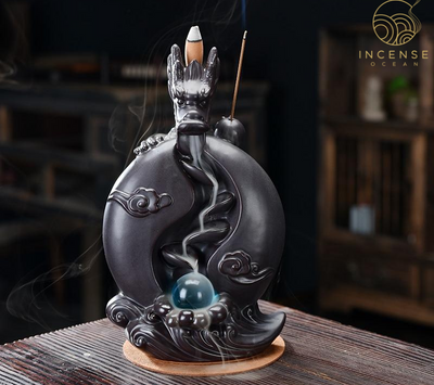 black dragon burner for incense sticks