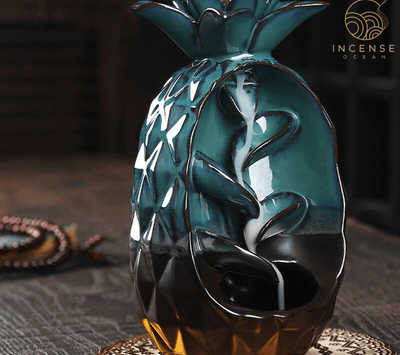 ceramic pineapple incense burner